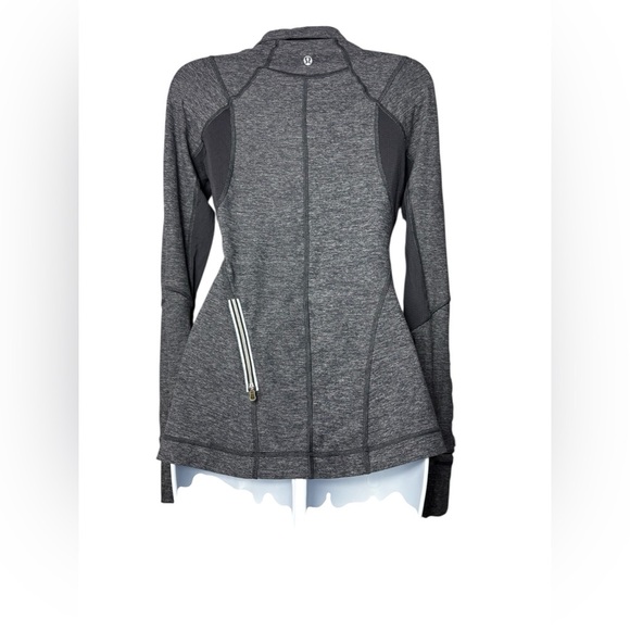 Lululemon Rulu Pace Setter Half Zip Pullover | Heathered Grey Size 4 - Picture 8 of 8